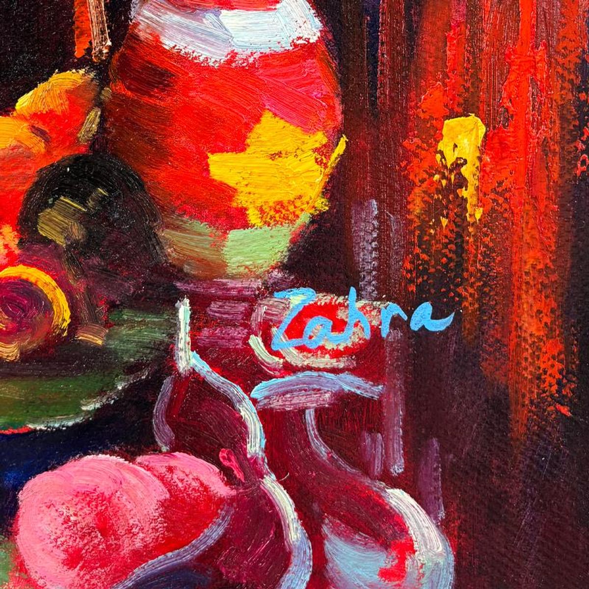 Zahra, Original Acrylic Painting on Canvas, Hand Signed with Letter of Authenticity.