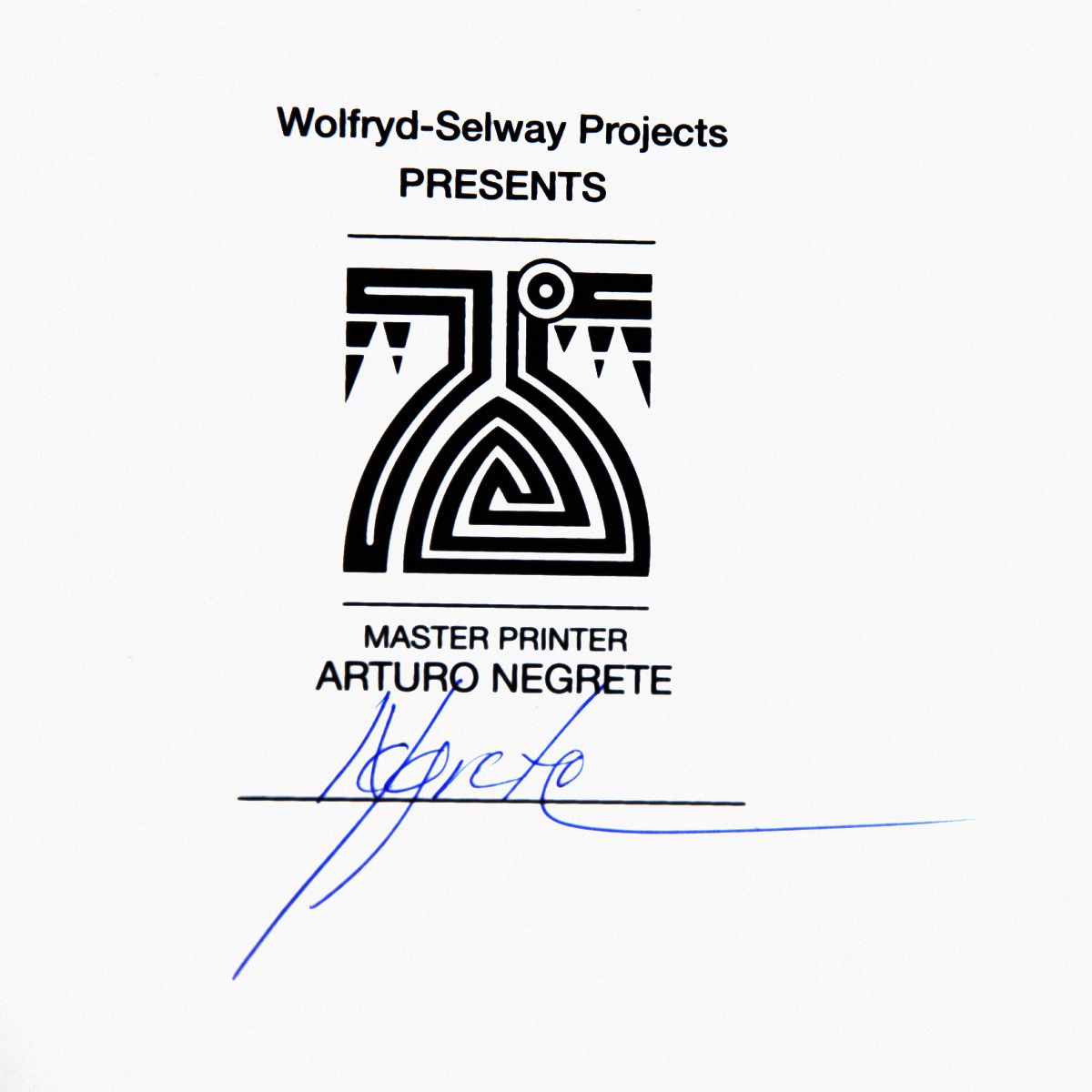 Wolfryd-Selway Projects- Silkscreen