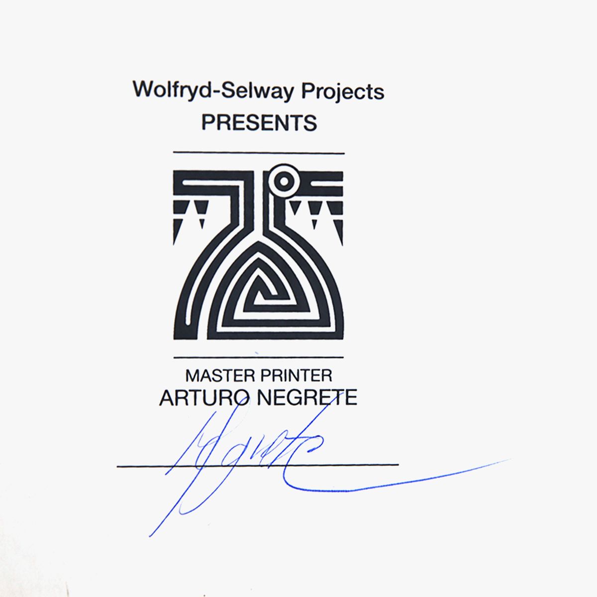 Wolfryd-Selway Projects- Silkscreen