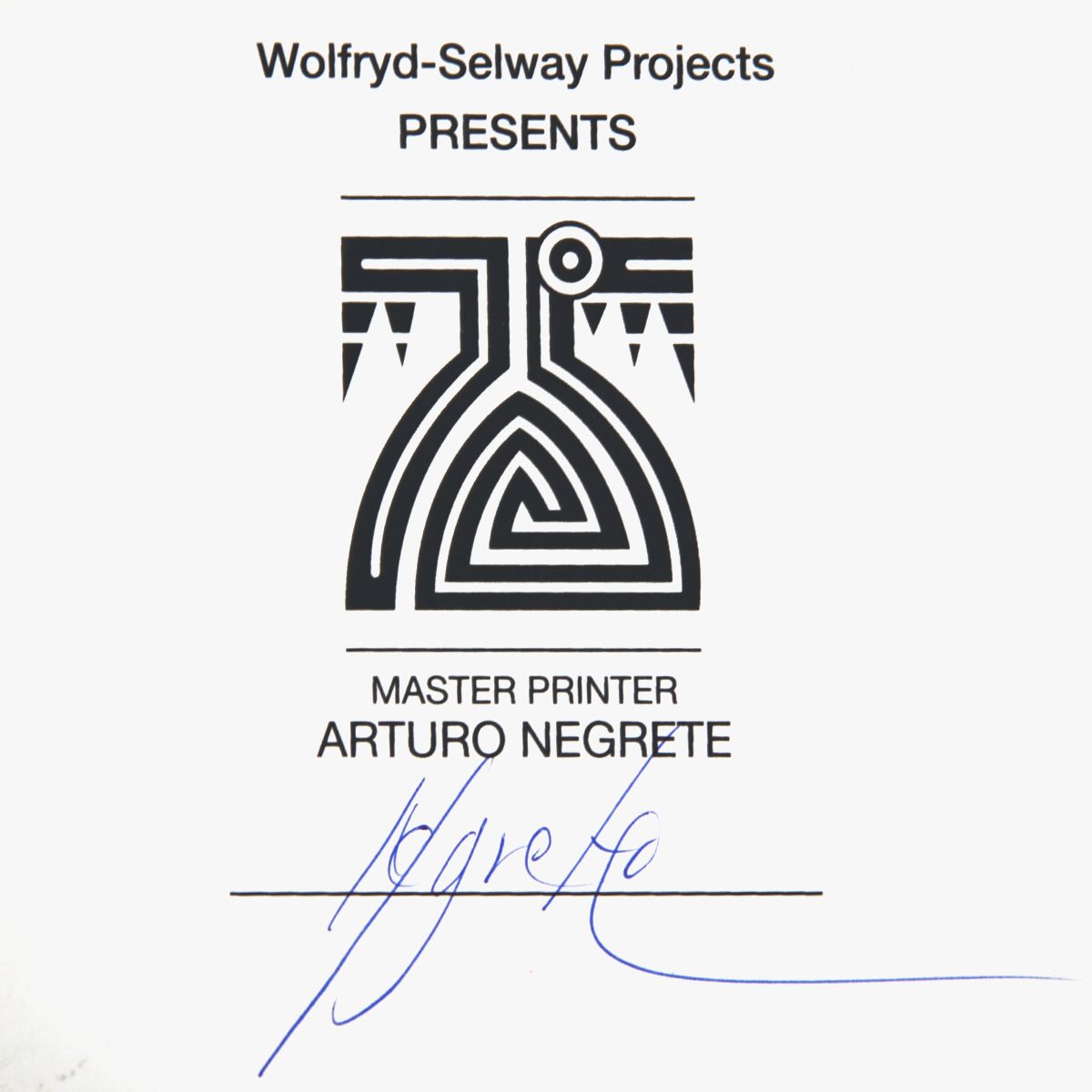 Wolfryd-Selway Projects- Silkscreen