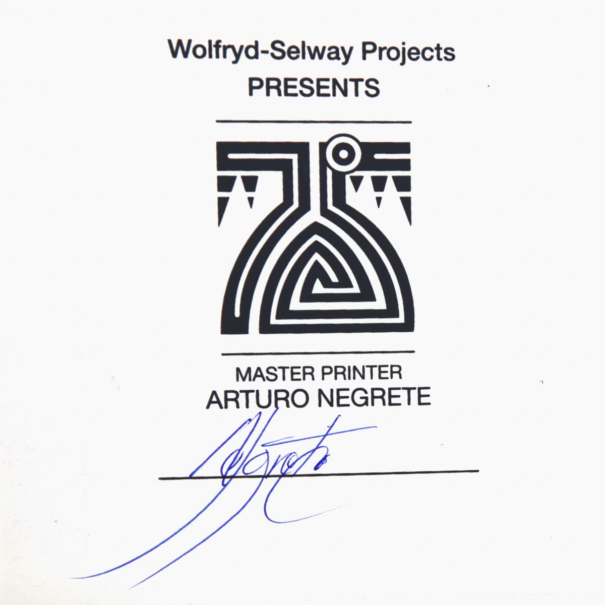 Wolfryd-Selway Projects- Silkscreen