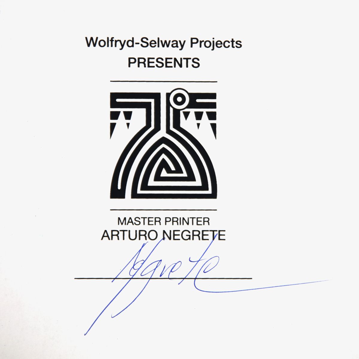 Wolfryd-Selway Projects- Silkscreen