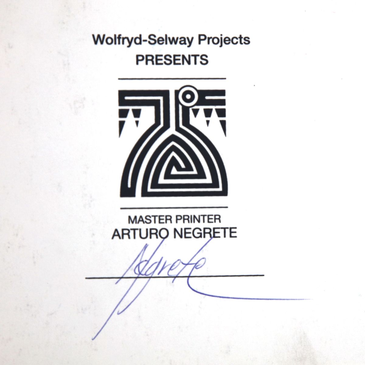 Wolfryd-Selway Projects- Silkscreen