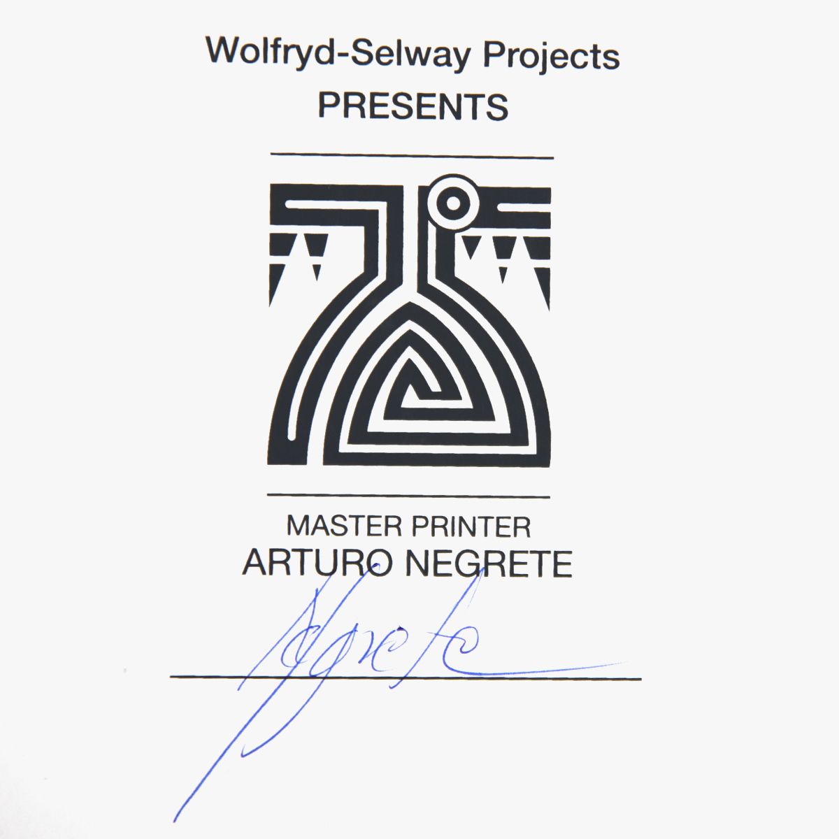 Wolfryd-Selway Projects- Silkscreen