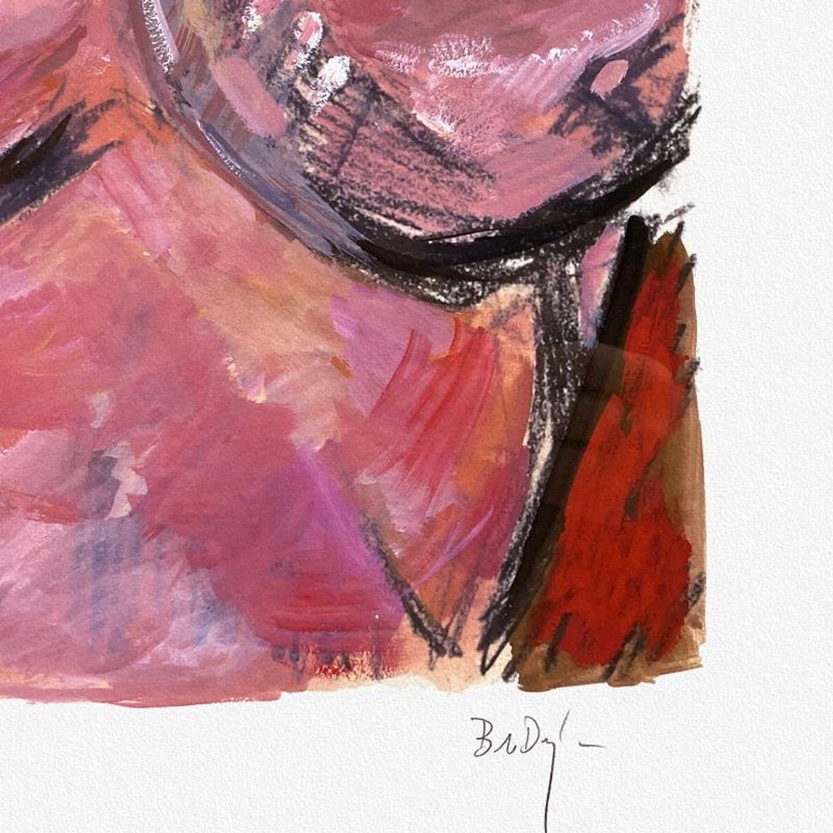 Bob Dylan, "Cassandra (Brown)" Framed Limited Edition, Numbered PP 1/2 and Hand Signed with Letter of Authenticity