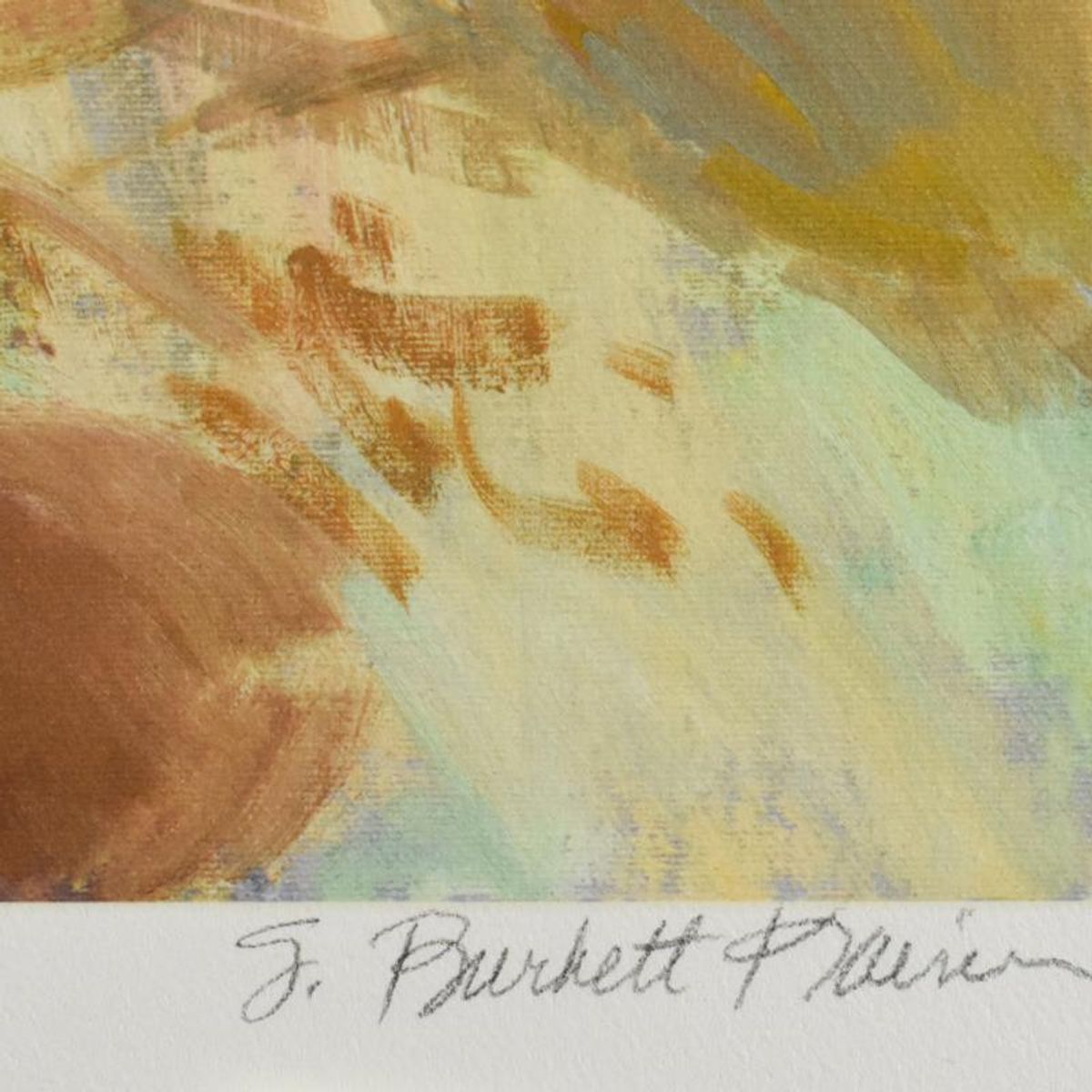 S. Burkett Kaiser, "Peonies & Bachelor Buttons" Limited Edition, HC Numbered 3/3 and Hand Signed with Letter of Authenticity.
