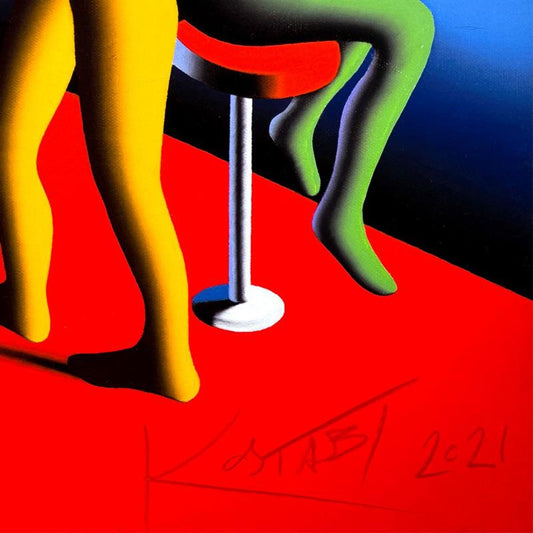 Mark Kostabi, "The Great Connector" Limited Edition, AP Numbered 9/27 and Hand Signed with Letter of Authenticity.