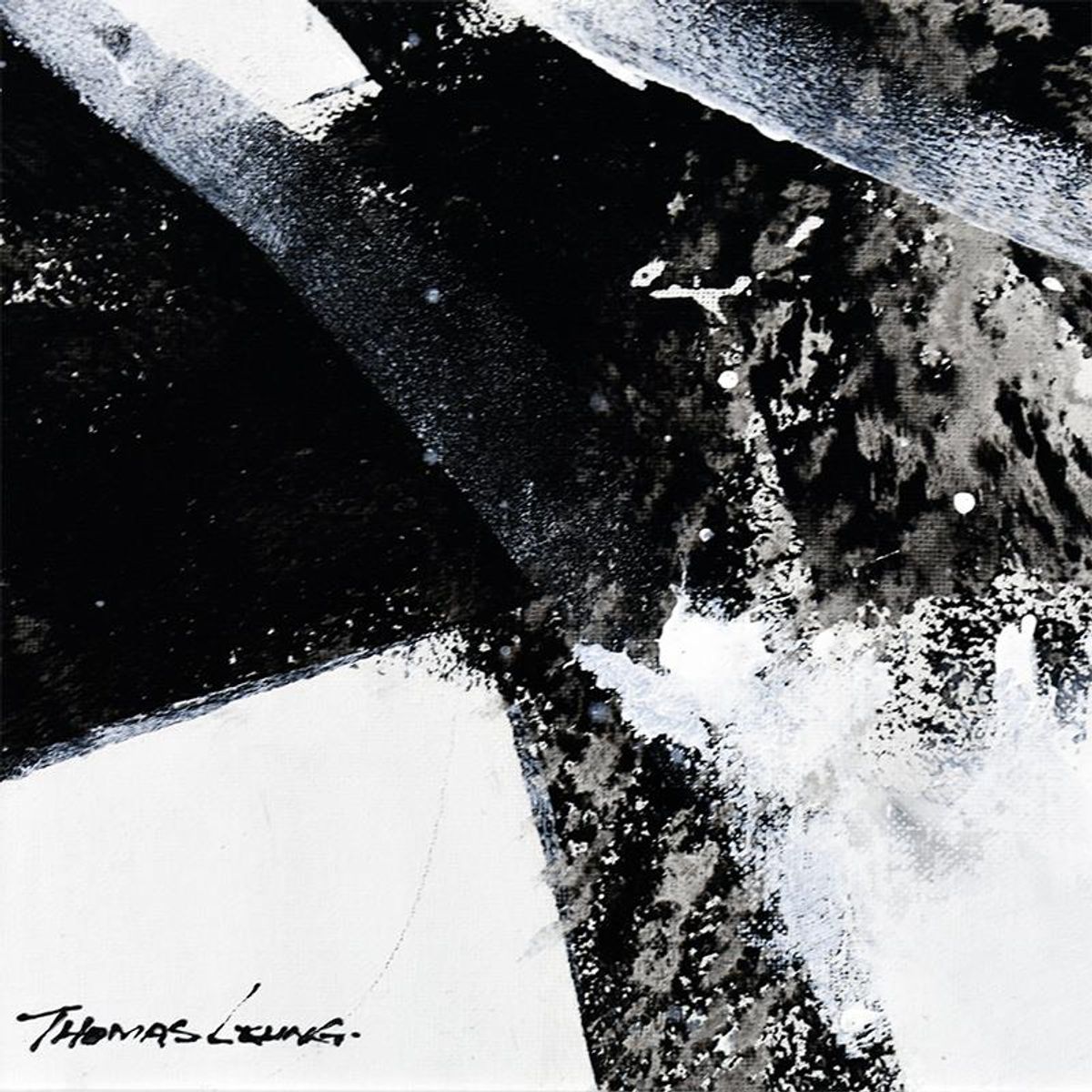 Thomas Leung, "Dancing Color 12" Framed Original Acrylic Painting on Canvas Board, Hand Signed with Letter of Authenticity.