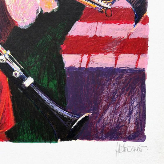 Aldo Luongo, "Dixieland" Limited Edition Serigraph, Numbered and Hand Signed with Certificate of Authenticity.