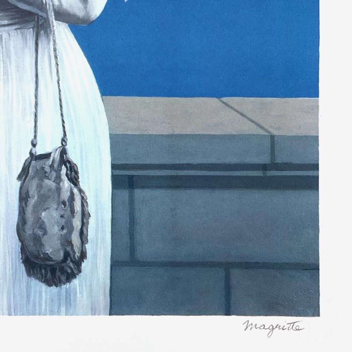 Rene Magritte 1898-1967 (After), "La Grande Guerre" Framed Limited Edition Lithograph, Estate Signed and Numbered 236/275 with Certificate of Authenticity.