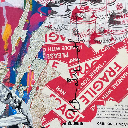Mr Brainwash, '"Work Well Together" Framed Unique (UNQ) Mixed Media, Hand Signed with Certificate of Authenticity.
