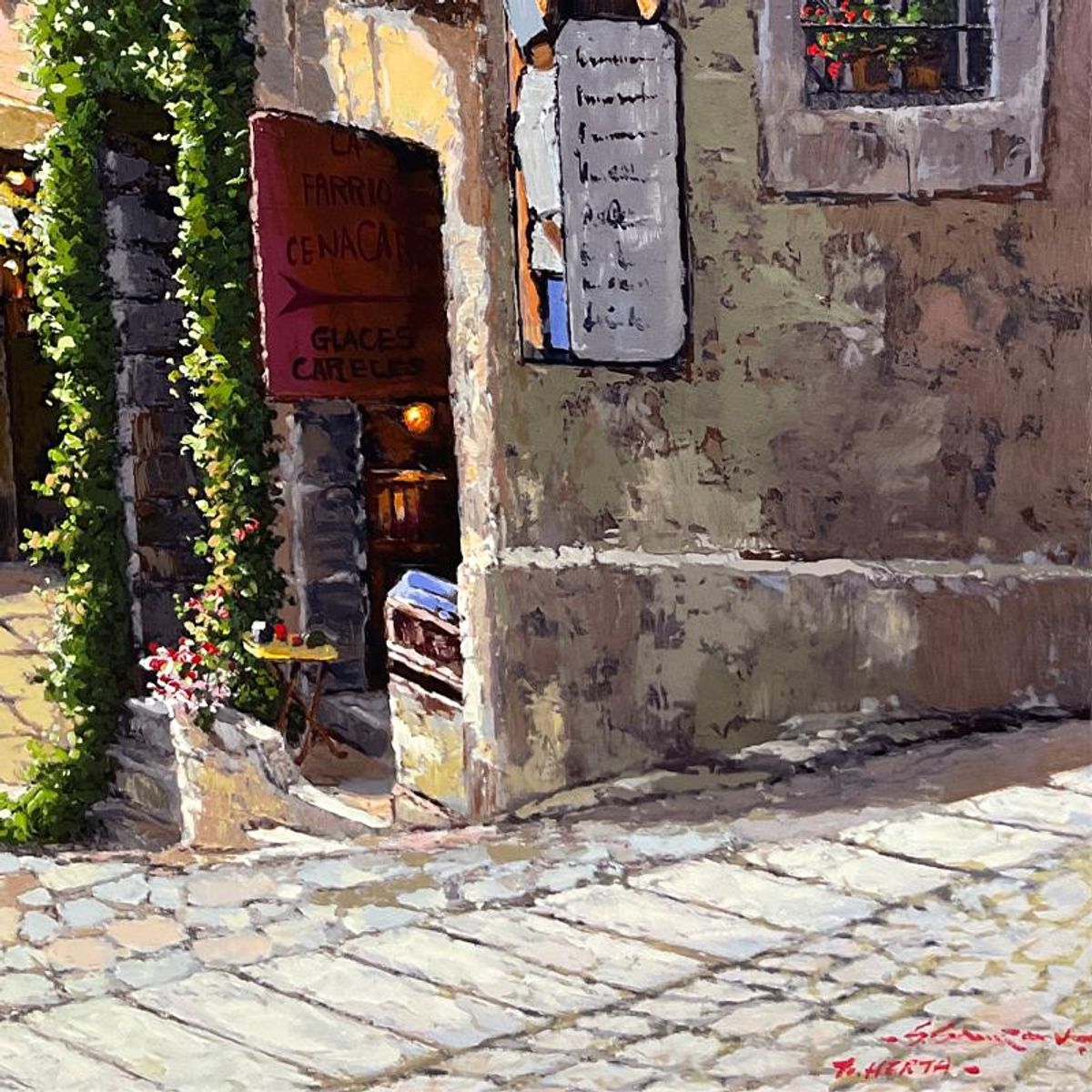 Sam Park, "St Emilion" Hand Embellished Personalized Unumbered Publisher's Proof on Canvas (36" x 45"), Hand Signed with Letter of Authenticity.