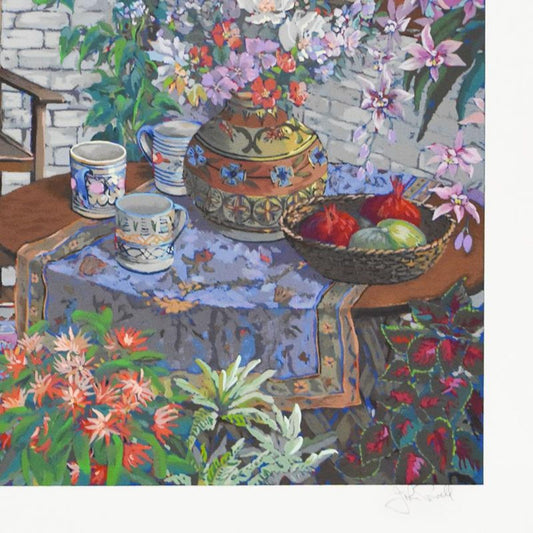 John Powell, "Interior with Chair" Limited Edition Serigraph, Numbered 6/295 and Hand Signed with Letter of Authenticity.