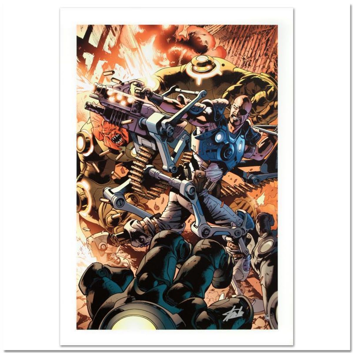 Stan Lee Signed, Marvel Comics "Ultimate Doom #1" Limited Edition Canvas 5/99 with Certificate of Authenticity.
