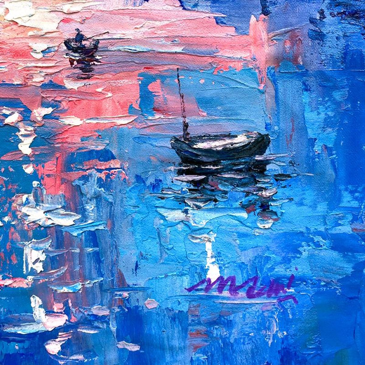 Mani, Original Acrylic Painting on Canvas, Hand Signed with Letter of Authenticity.