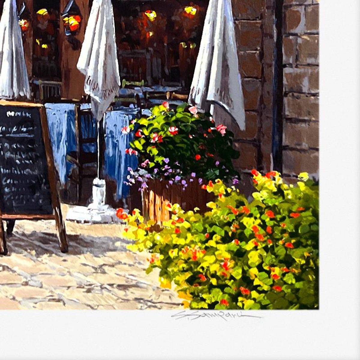 Sam Park, "Caens" Limited Edition Printer's Proof Serigraph, Numbered 1/4 and Hand Signed with Letter of Authenticity.
