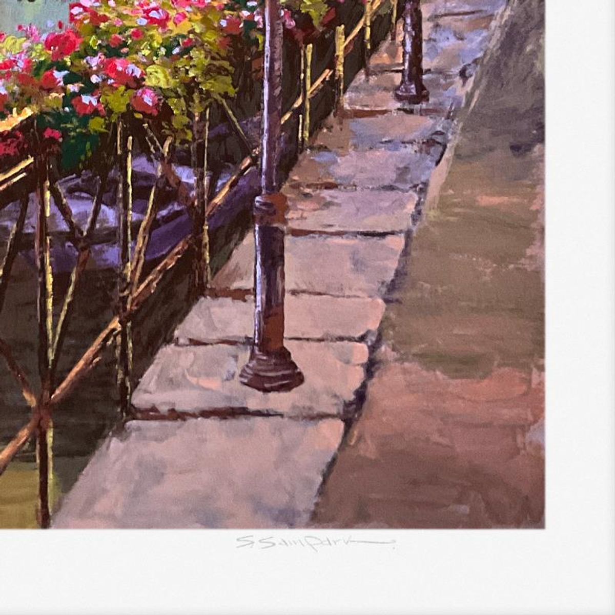 Sam Park, "Annecy Night" Limited Edition Printer's Proof Serigraph, Numbered 1/4 and Hand Signed with Letter of Authenticity.