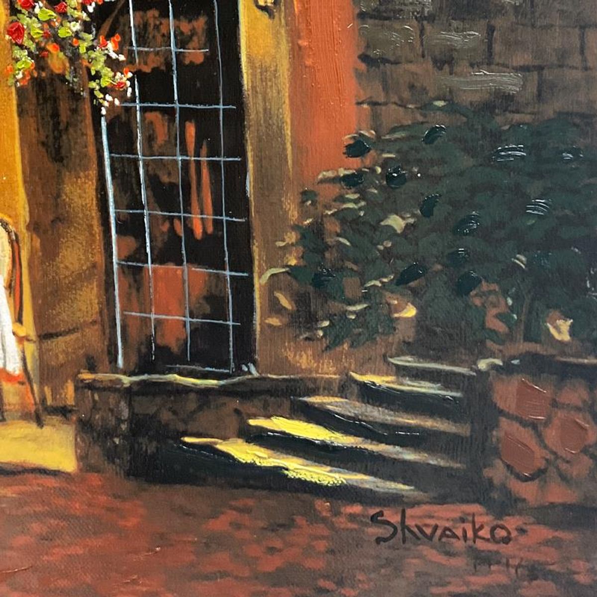 Viktor Shvaiko, "Moonrise at the Rodez" Hand Embellished Limited Edition Printer's Proof on Canvas, Numbered 1/3 and Hand Signed with Letter of Authenticity.