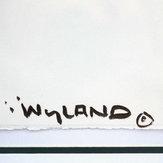 Wyland- Original Sumi Ink Painting "Whale Tail"