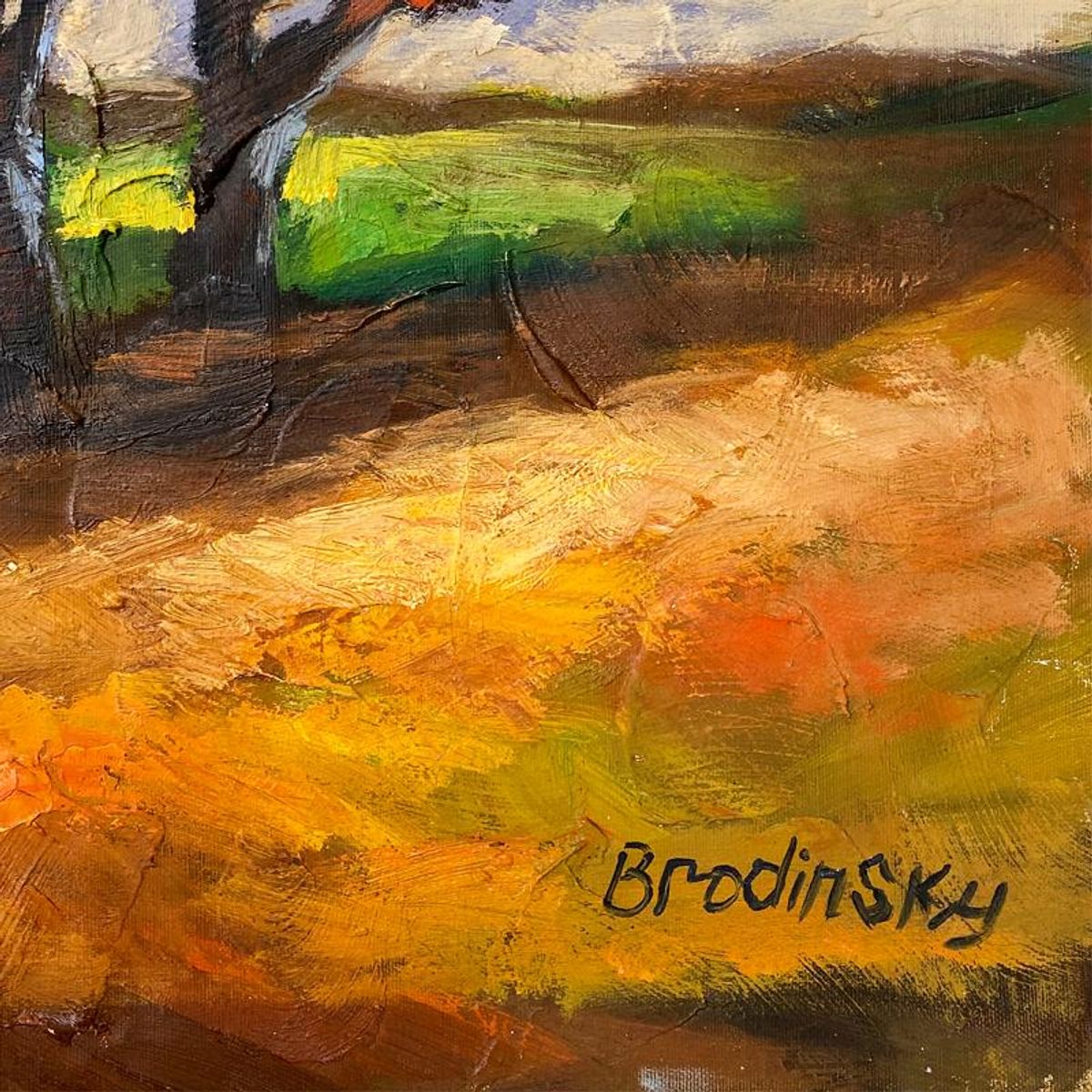 Slava Brodinsky, Original Oil Painting on Canvas, Hand Signed with Letter of Authenticity.