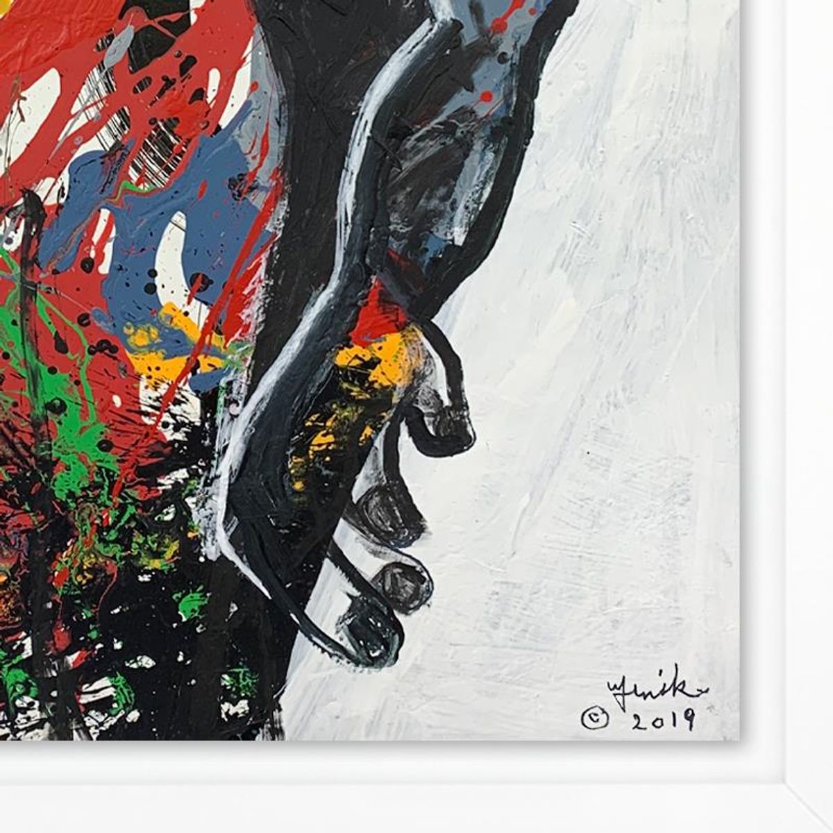 Jenik Cook, Framed Hand Signed Original Painting with Letter of Authenticity.