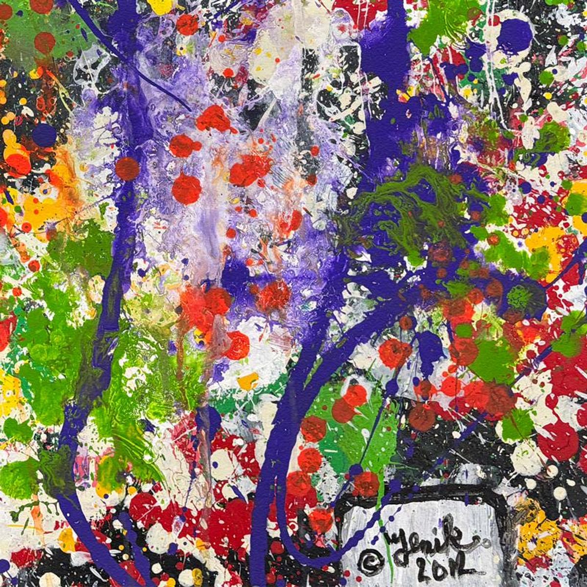 Jenik Cook, Framed Hand Signed Original Painting with Letter of Authenticity.