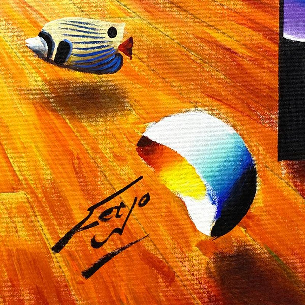 Ferjo, Original Acrylic Painting on Canvas, Hand Signed with Letter of Authenticity