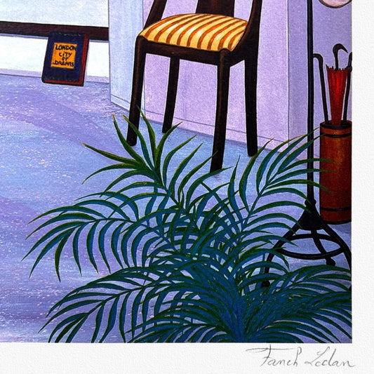 Fanch Ledan, "Duplex in London" Limited Edition Serigraph, AP Numbered and Hand Signed with Letter of Authenticity.