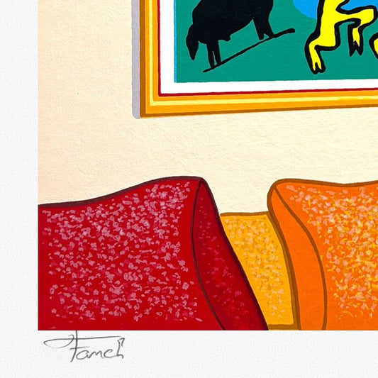 Fanch Ledan, "Sydney Nights" Limited Edition Serigraph, AP Numbered and Hand Signed with Letter of Authenticity.