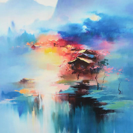 H. Leung, "Twilight Mist II" Limited Edition on Canvas, Numbered and Hand Signed with Letter of Authenticity.