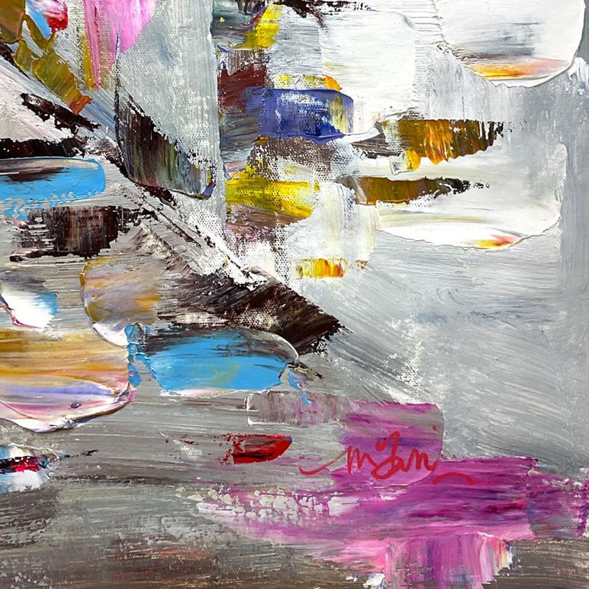 Mani, Original Acrylic Painting on Canvas, Hand Signed with Letter of Authenticity