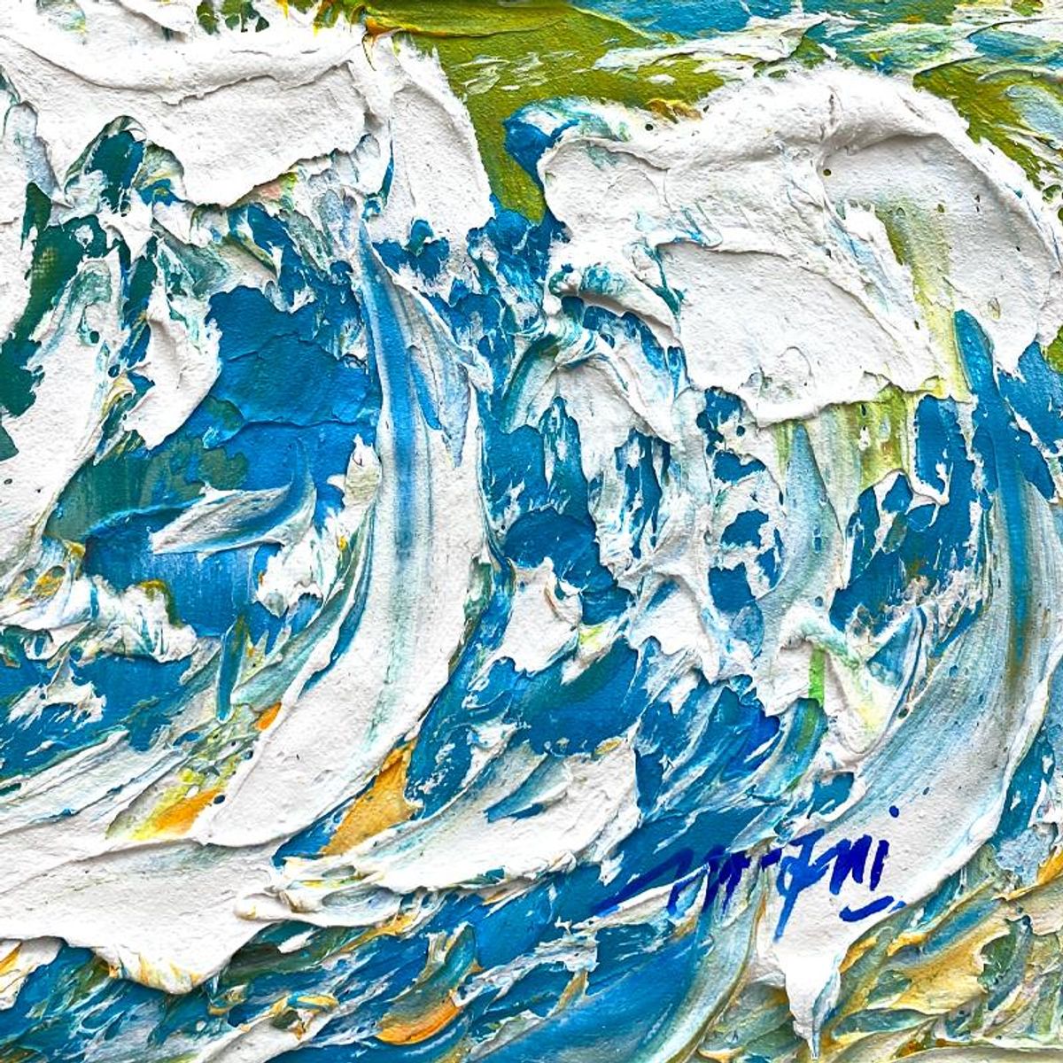 Mani, Original Acrylic Painting on Canvas, Hand Signed with Letter of Authenticity.