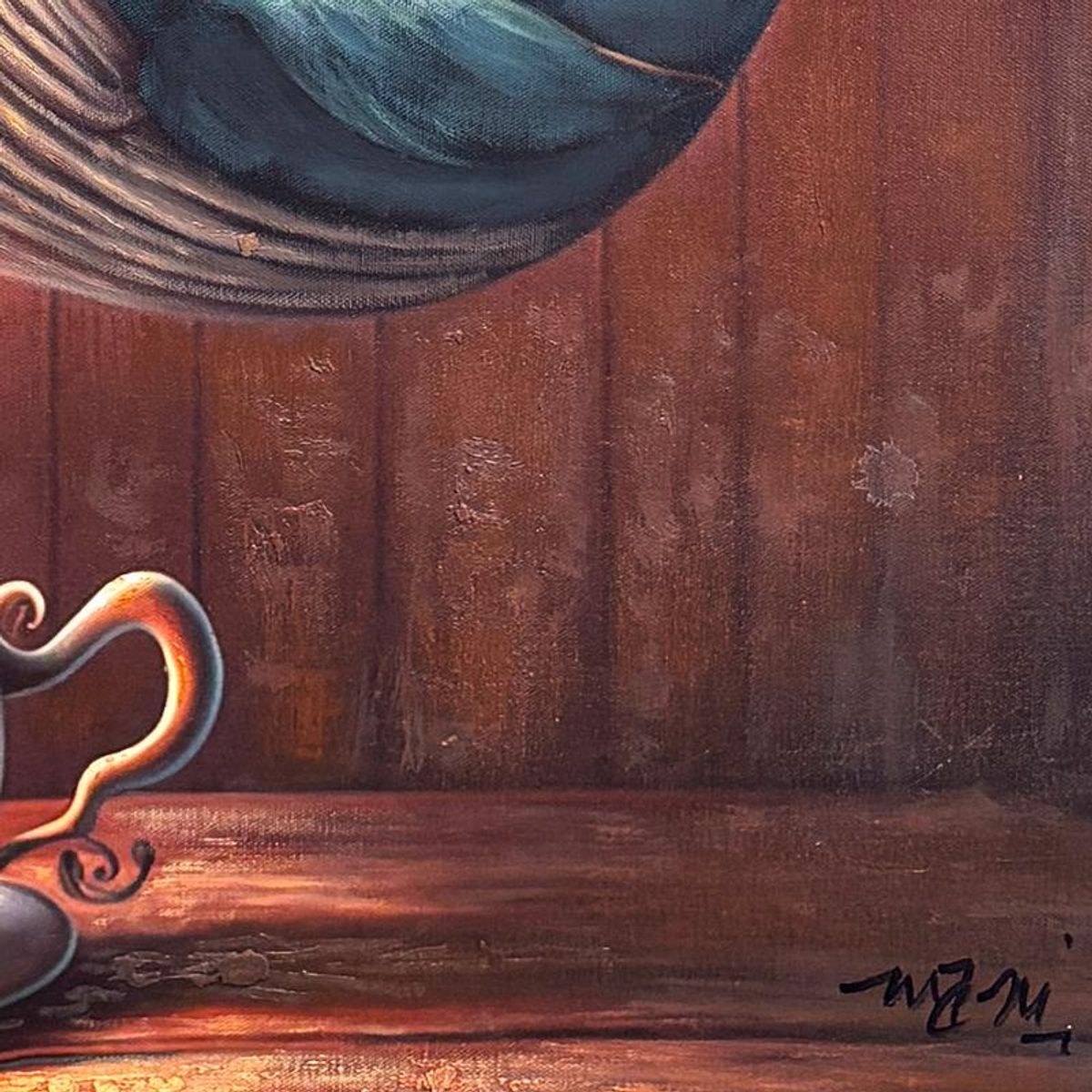 Mani, Hand Signed Original Acrylic Painting on Canvas with Letter of Authenticity.
