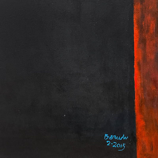 Milton Berwin (1925-2023), Original Painting on Canvas (52" x 66"), Hand Signed with Letter of Authenticity.