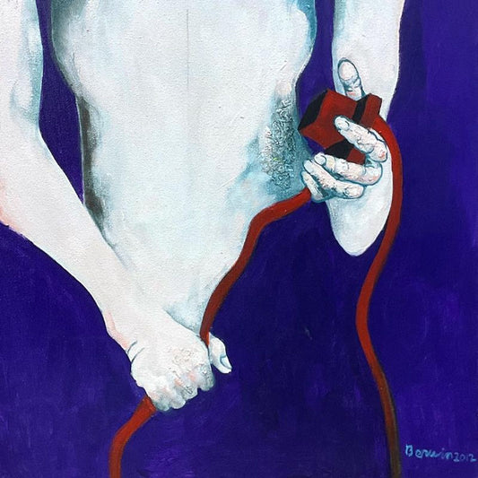 Milton Berwin (1925-2023), Original Painting on Canvas (48" x 60"), Hand Signed with Letter of Authenticity.