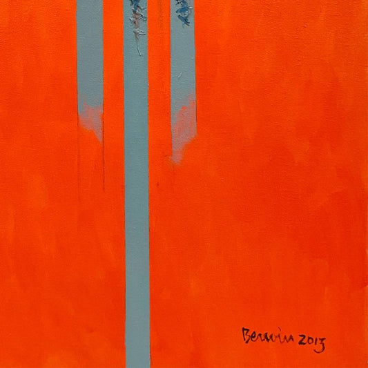 Milton Berwin (1925-2023), Original Painting on Canvas (48" x 60"), Hand Signed with Letter of Authenticity.