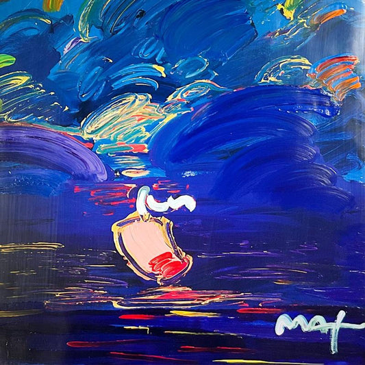 Peter Max, "Summer Storm" Framed One-of-a-Kind Acrylic Mixed Media (48.5" x 36.5"), Hand Signed with Registration Number Certifying Authenticity