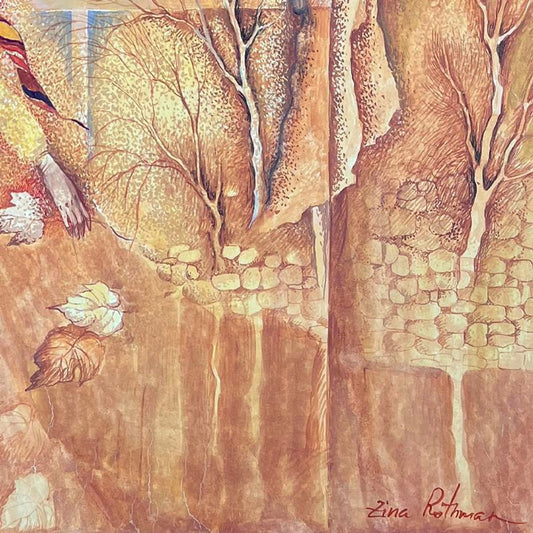 Zina Roitman, Hand Signed Original Painting with Letter of Authenticity.