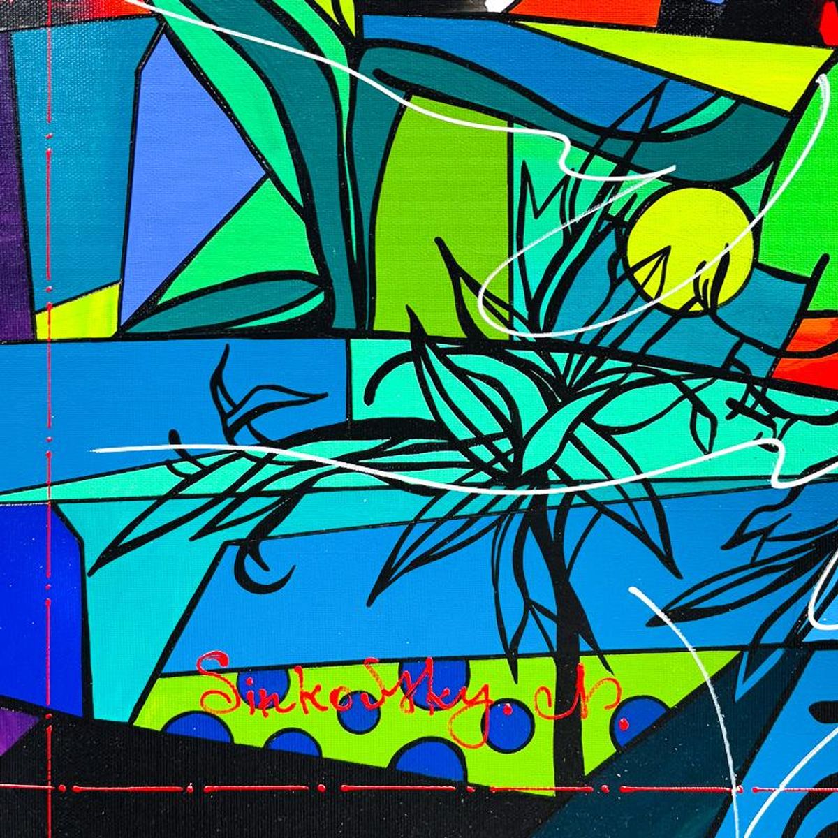 Natalia Sinkovsky, Original Acrylic Painting on Canvas, Hand Signed with Letter of Authenticity.