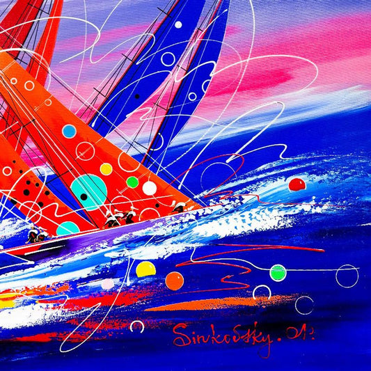 Natalia Sinkovsky, Original Acrylic Painting on Canvas, Hand Signed with Letter of Authenticity.