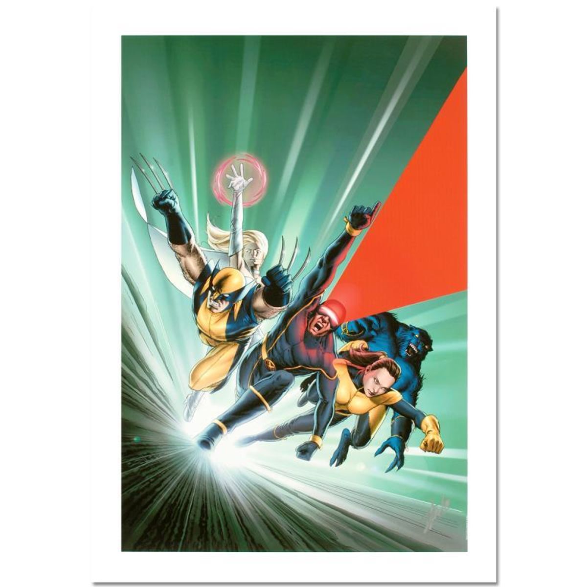 Stan Lee Signed, Marvel Comics Limited Edition Canvas 8/10 "Astonishing X-Men #1" with Certificate of Authenticity.
