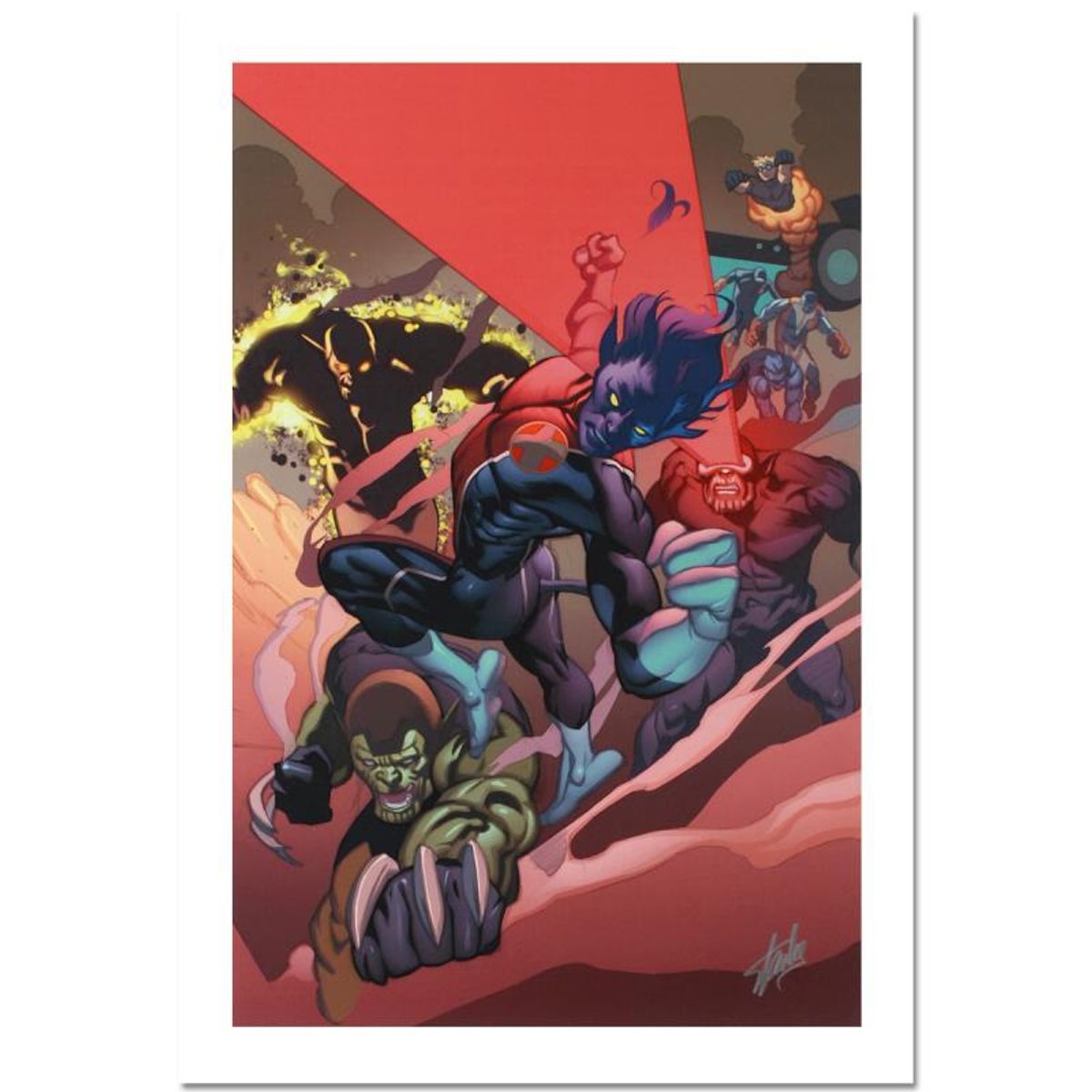 Stan Lee Signed, Marvel Comics "Secret Invasion: X-Men #1" Limited Edition Canvas 2/10 with Certificate of Authenticity.