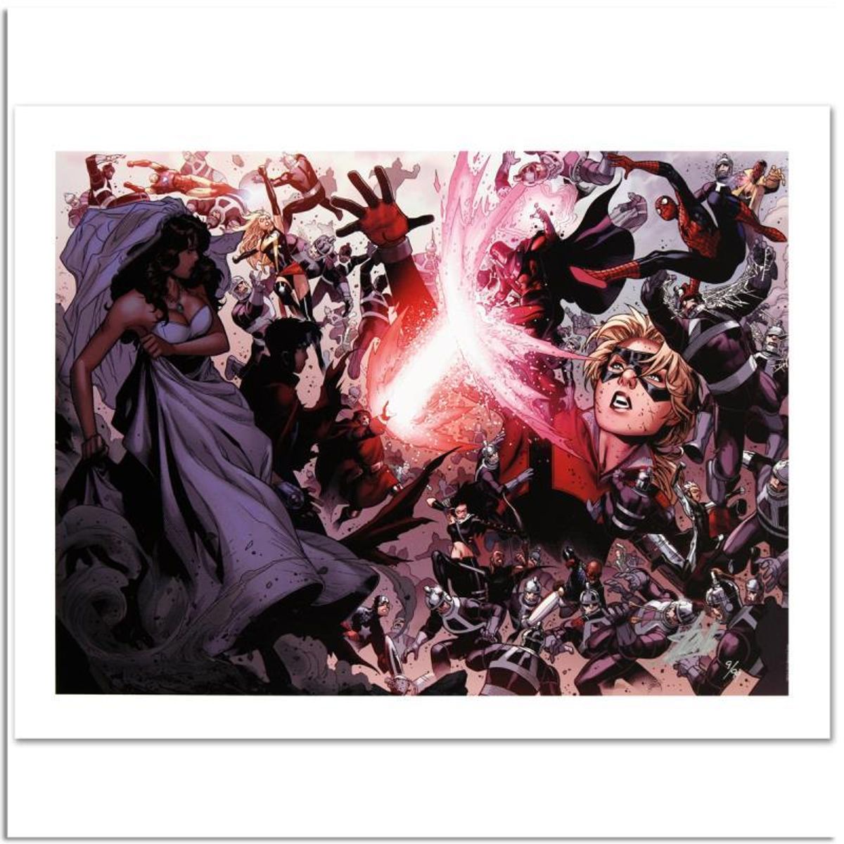 Stan Lee Signed, Marvel Comics "Avengers: The Children's Crusade #4" Limited Edition Canvas 3/99 with Certificate of Authenticity.
