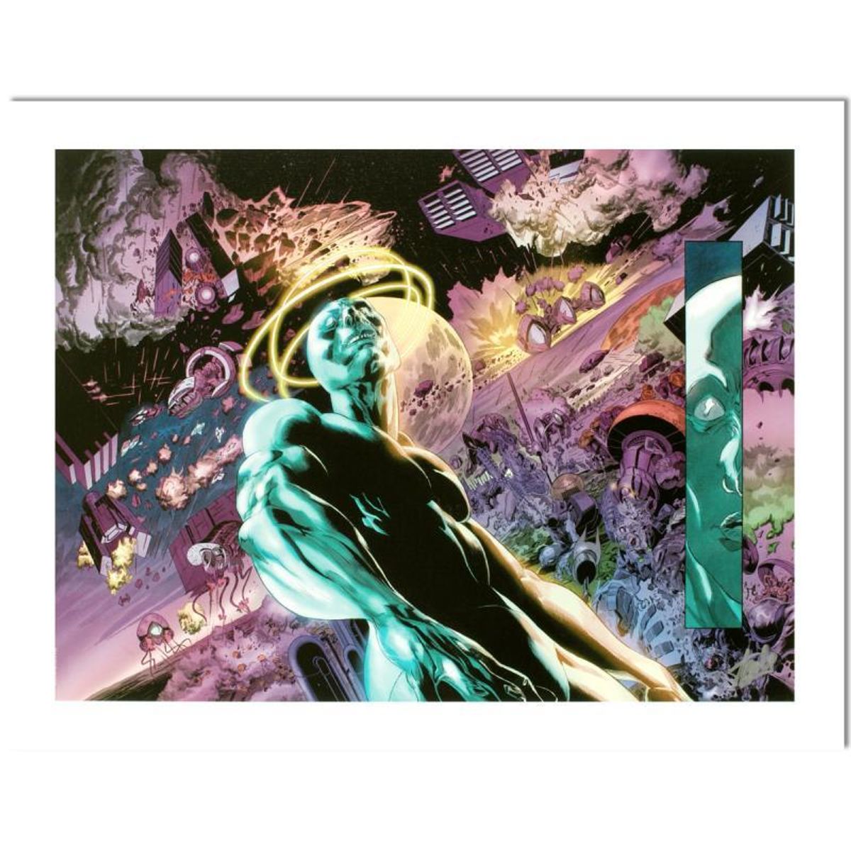 Stan Lee Signed, Marvel Comics "Silver Surfer: In Thy Name #3" Limited Edition Canvas 2/10 with Certificate of Authenticity.