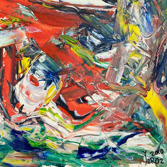 Yuroz, Framed Original Painting, Hand Signed with Letter of Authenticity.