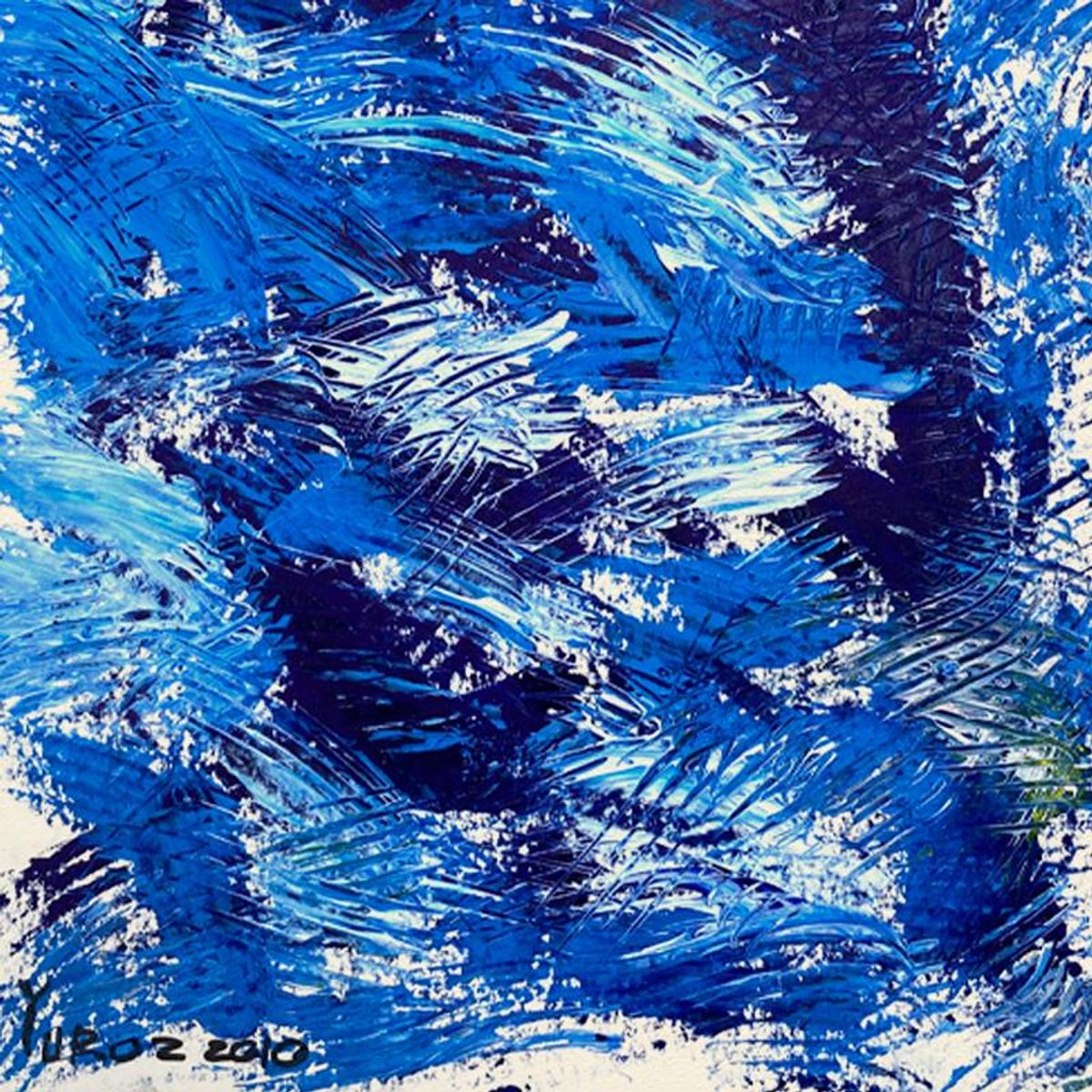 Yuroz, Framed Original Painting, Hand Signed with Letter of Authenticity.