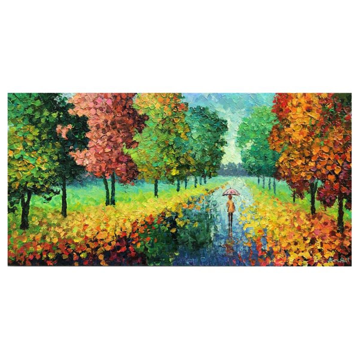 Alexander Antanenka, "Autumn Princess" Original Painting on Canvas, Hand Signed with Letter of Authenticity.