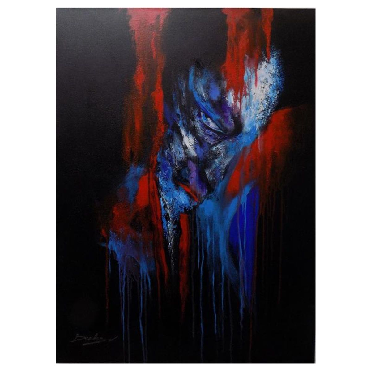 Berberyan, "Nothing Will Change" Hand Signed Original Painting on Canvas with Letter of Authenticity.