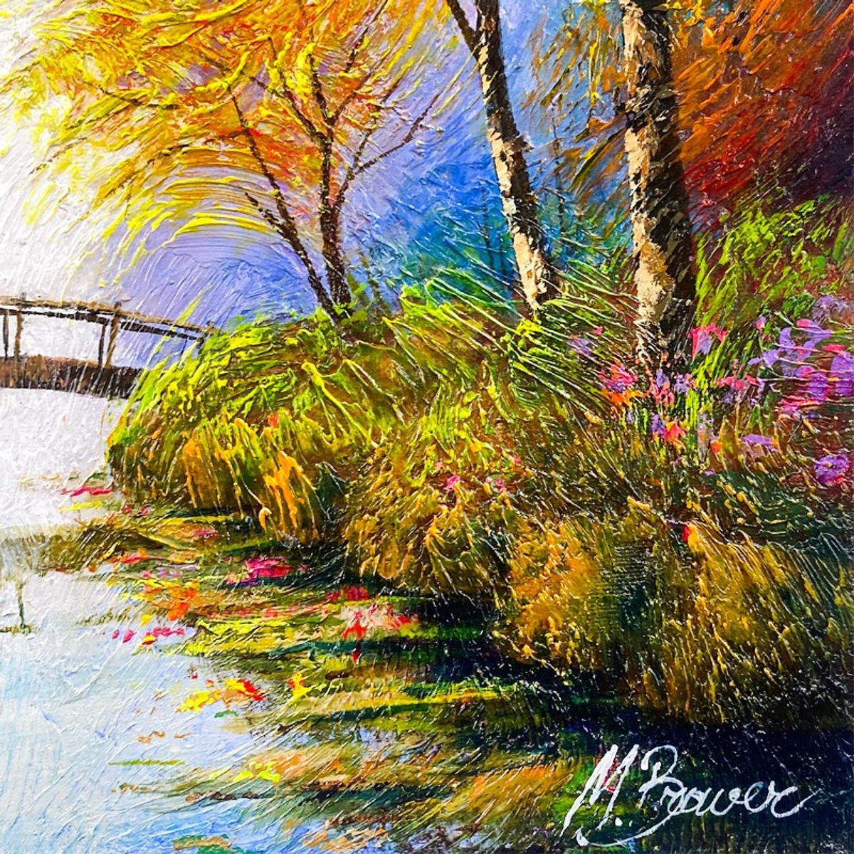 Mark Braver, Original Acrylic Painting on Canvas, Hand Signed with Letter of Authenticity.