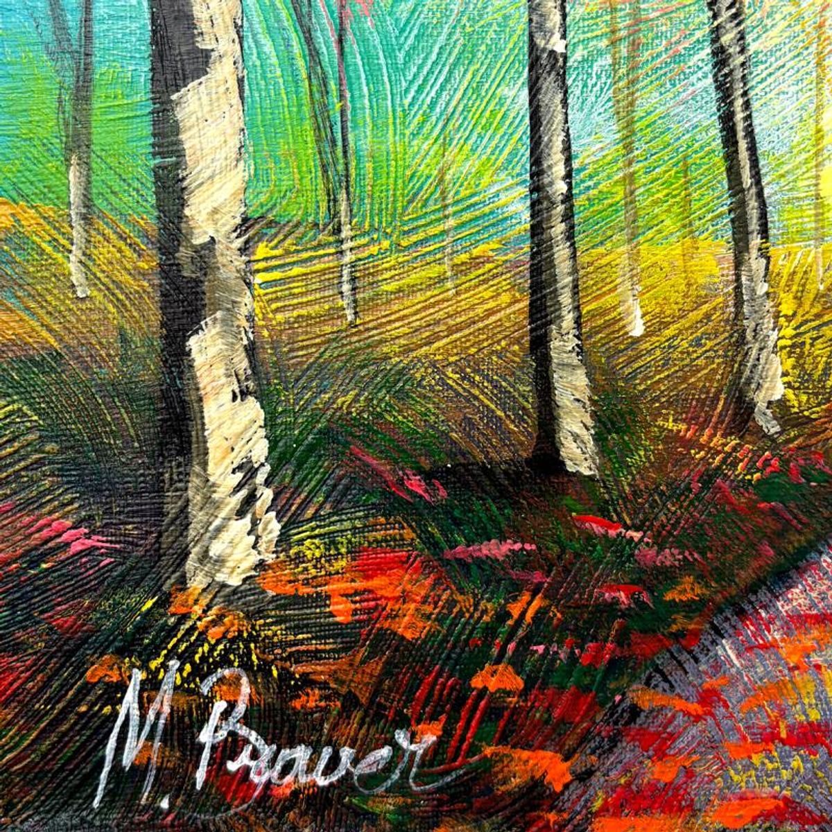 Mark Braver, Original Acrylic Painting on Canvas, Hand Signed with Letter of Authenticity.